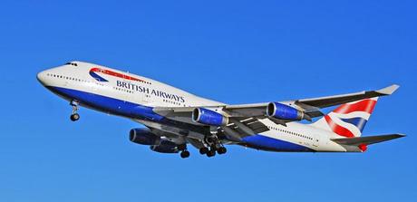 Fotografia di un aereo British Airways