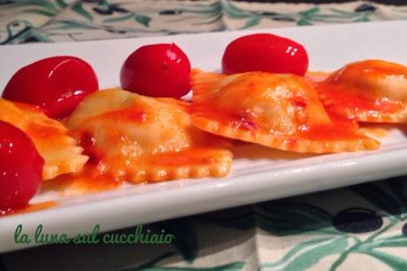 RAVIOLI DI ORATA E GAMBERI