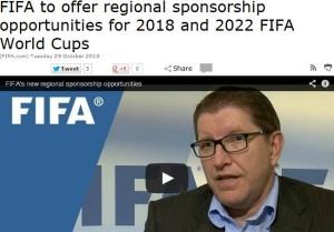 FIFA, nuove regole per gli sponsor dei Mondiali