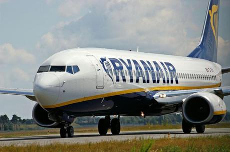 Fotografia di un aereo Ryanair