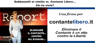 Contante Libero Vs. Gabbbbanelli&Sakkomannis;+Troika+Maggioranza Italioti...Secondo voi chi ha vinto??...