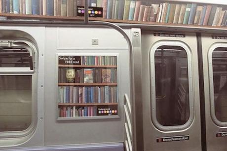 leggere libri in metro