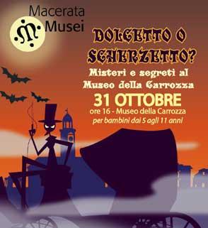 Macerata: Halloween al Museo della Carrozza per i bimbi