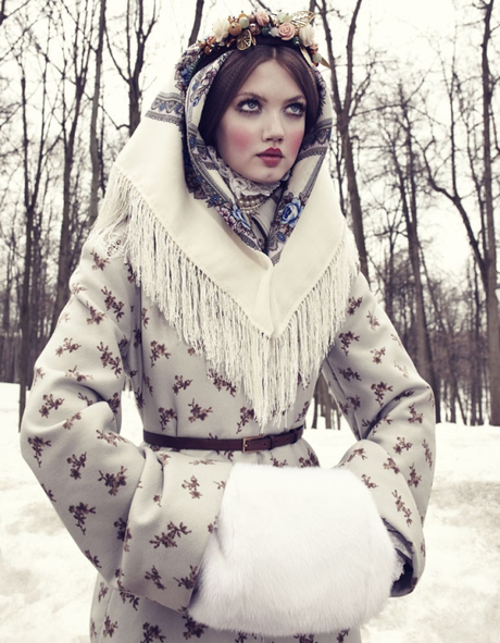 The Anastasia Of Winter Lindsey Wixson By Emma Summerton For Vogue Japan December.4