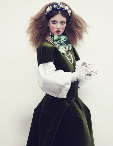 The Anastasia Of Winter Lindsey Wixson By Emma Summerton For Vogue Japan December.9