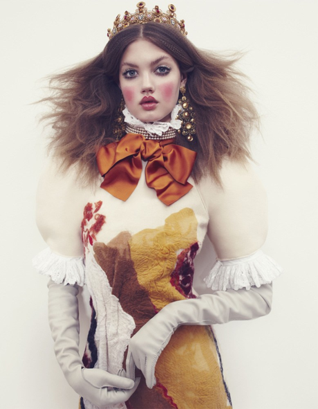 The Anastasia Of Winter Lindsey Wixson By Emma Summerton For Vogue Japan December.6