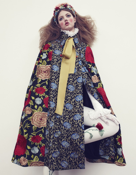 The Anastasia Of Winter Lindsey Wixson By Emma Summerton For Vogue Japan December.7