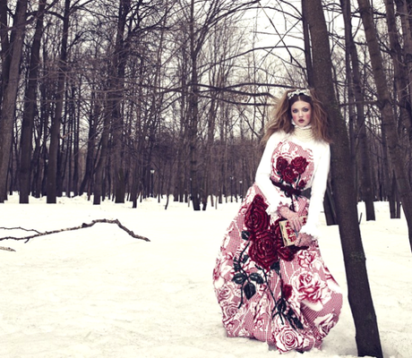 The Anastasia Of Winter Lindsey Wixson By Emma Summerton For Vogue Japan December 2013.1