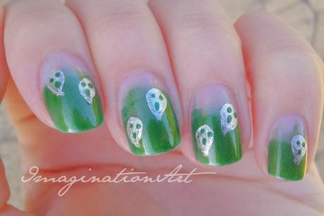 nail art halloween fantasmi ghost