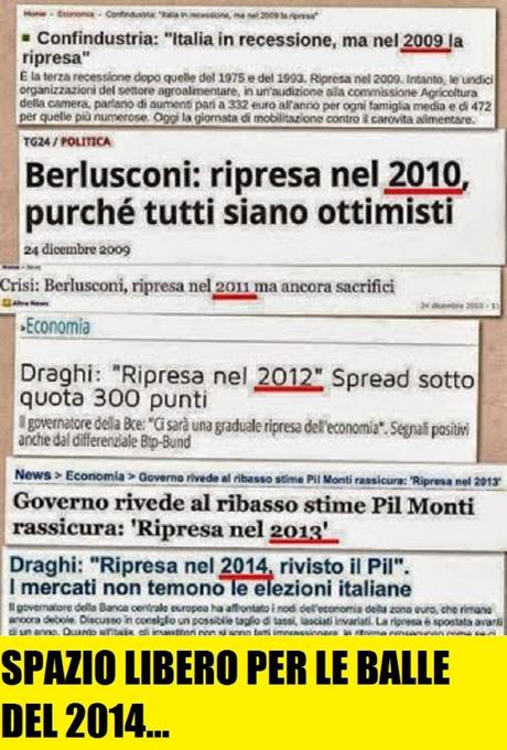 LA RIPRESA! ECCO CHE ARRIVA! (OGNI ANNO L'ANNUNCIO VIENE RIPETUTO) SUONA COME UNA LEGGERISSIMA PRESA PER IL C...