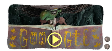 Il doodle di Google è con la Strega di Halloween, tranne in Italia