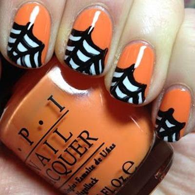 spider nail art