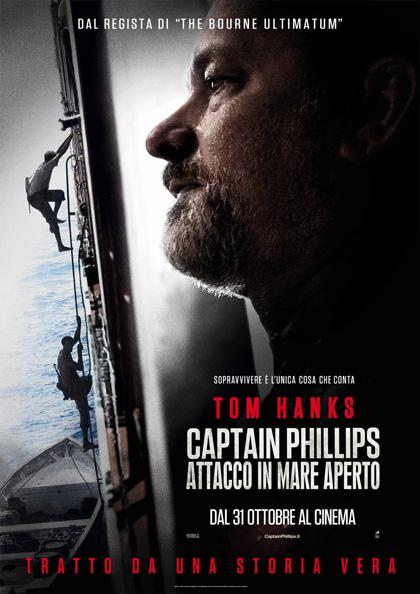Locandina italiana Captain Phillips - Attacco in mare aperto