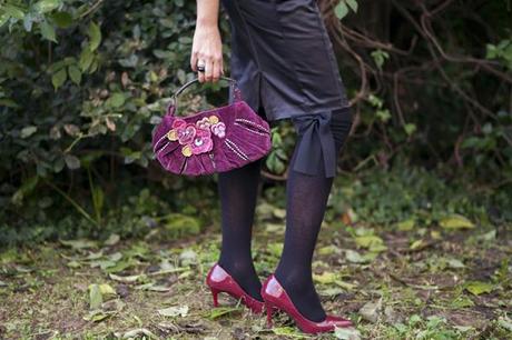 smilingischic, fashion blog, outfit, Nara Camicie, magenta, pizzo, la stega innamorata, dolcetto o scherzatto, outfit per halloween 