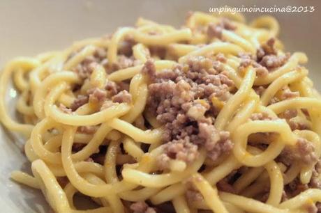 Scialatielli con ragù bianco al profumo d'arancia