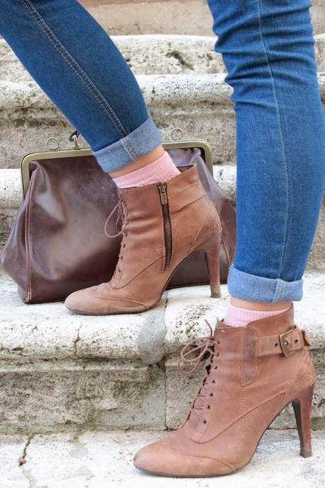 Autumn brown&skyblu; OUT-FIT