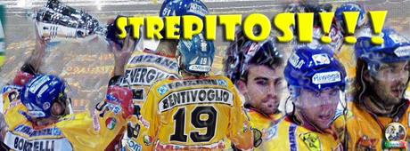 Hockey su ghiaccio: Un’altra incredibile rimonta degli Stellati: Quando il Valpusteria pregustava già i tre punti, l’Asiago cambia passo, rimonta e vince la gara lasciando basito il pubblico della Leitner Solar Arena di Brunico. (by Vito De Romeo)