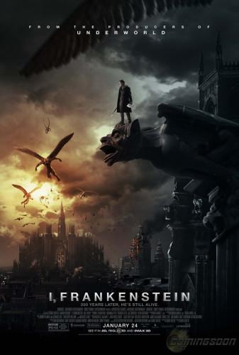 Il nuovo poster di I, Frankenstein Yvonne Strahovski Stuart Beattie Miranda Otto I Frankenstein Bill Nighy Aaron Eckhart 