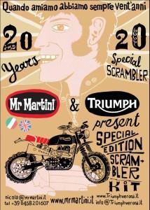 Triumph Motorcycles e Mr. Martini Locandina Scrambler