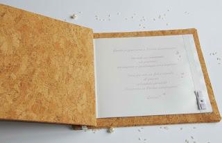 Album di nozze country chic realizzato interamente con pregiatissimo sughero..ideale anche come guestbook