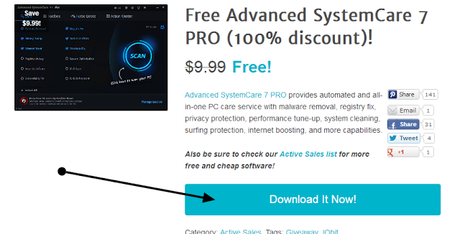 Immagine+1 Advanced SystemCare 7 Pro Gratis: Il miglior programma per Velocizzare Windows oggi Gratis