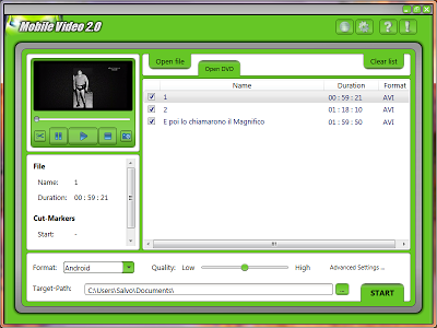 Immagine+6 Mobile Video 2 Gratis con Licenza: Converti DVD gratis in tantissimi formati diversi su Windows