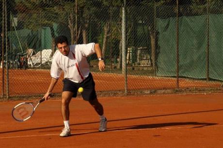 La reazione del tennista