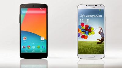 Samsung Galaxy S4 vs LG Nexus 5: caratteristiche tecniche a confronto!
