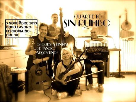 Stasera tango col Cuarteto Sin Rumbo