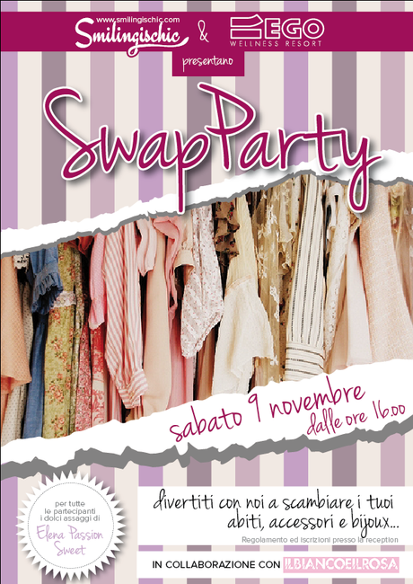 smilingischic, fashion blog, Swap party , palestra Ego, Lucca, scambio di abiti e accessori, festa del baratto 