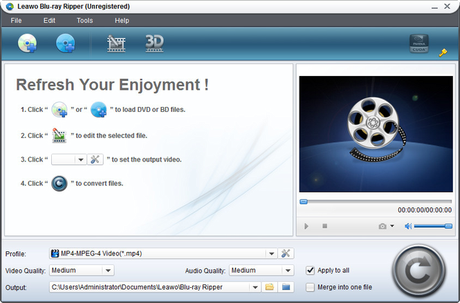 blu ray ripper Leawo Blu ray Ripper 4.3 Gratis con Licenza: Estrarre e Convertire DVD e Blu ray in AVI, MPG e altri formati [Windows App]