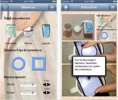 bilancia da cucina 614x521 Pesa zucchero e farina con il tuo iPhone o iPad grazie a Bilancia da Cucina