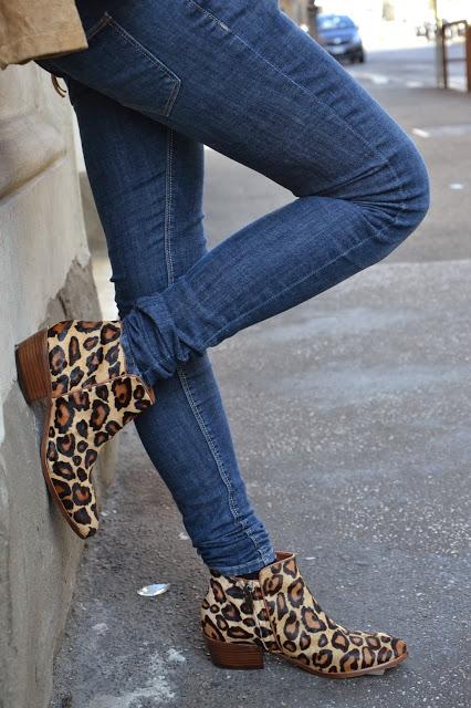 Leopard booties