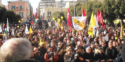 Garganistan Gargano Manifestazione NO TRIV Monopoli 21 Gennaio 2012