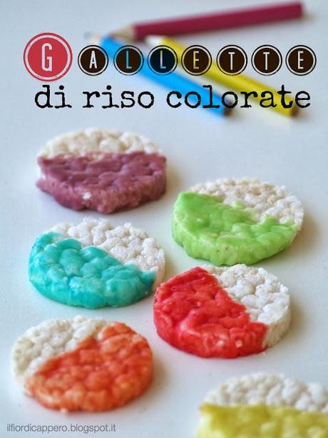 Gallette di riso colorate