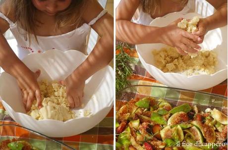 Crumble di fichi, susine e rosmarino ... a 4 mani!