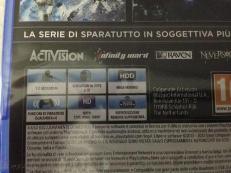 Call Of Duty Ghost: Qualche immagine sulla nuova custodia della PlayStation 4