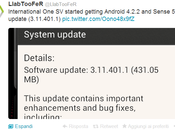 Grande annuncio possessori Android 4.2.2 Sense distribuzione