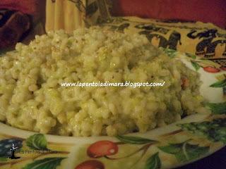 Orzo con Besciamella di Asparagi