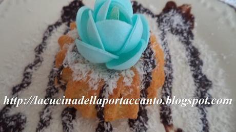 Ciambelline al cocco e rum con note di cioccolato