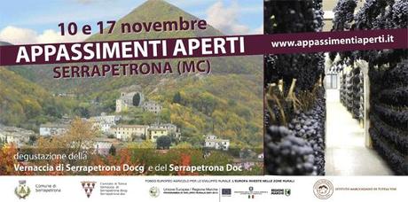 NEWS. Appassimenti Aperti 10 e 17 novembre