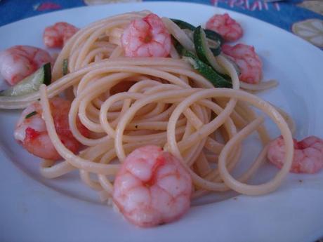 Pasta Gamberi e Zucchine