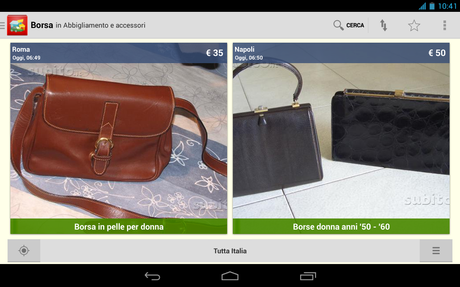 Applicazione di Subito.it per Android