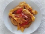 Caramelle zucca, pancetta pomodorini