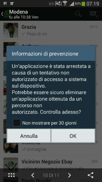 Informazioni di prevenzione Galaxy Note 3 come si risove ?