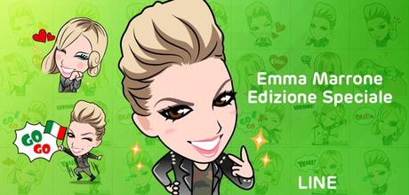 LINE, ecco gli stickers dedicati ad Emma Marrone