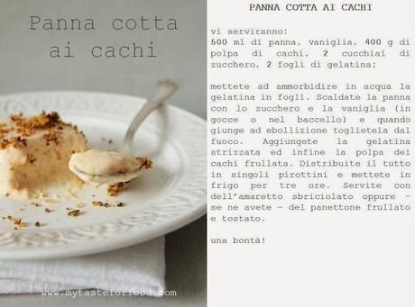 Panna cotta ai cachi