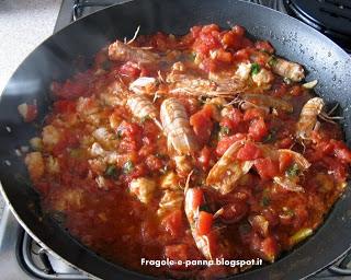 Capunti al prezzemolo con sugo di filetto di cernia e cicale