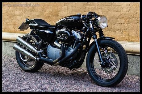 Harley Nightster Cafè Racer by Re-Cycles Bikes Rewheeled AB