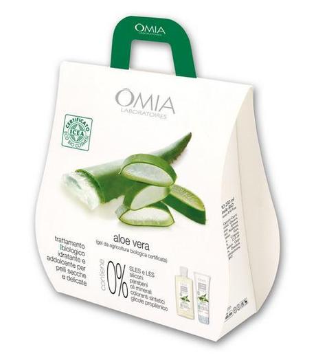 OER-CR17 - OMIA ECO BIO - ALOE BAG - DERMO BAGNO 400ML + CREMA CORPO 200ML - ALOE VERA